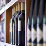 Wine bottles from cellar